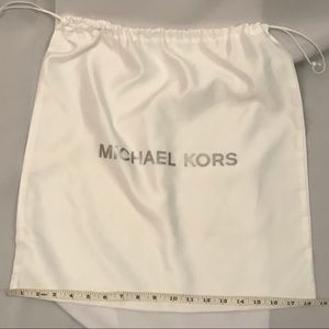 Michael Kors White Satin Drawstring Dust bag
